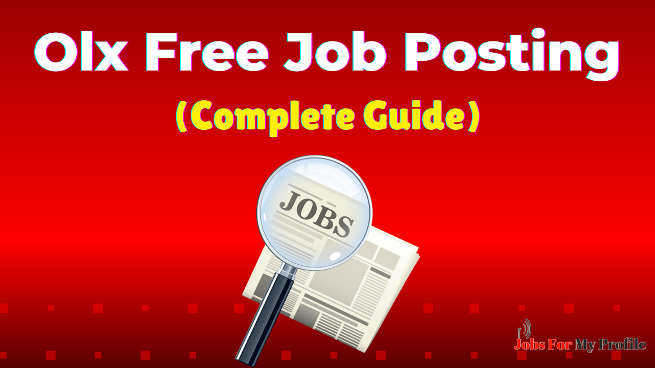 Olx Free Job Posting